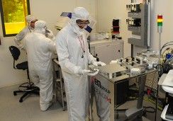 Workers in the Cornell NanoScale Facility